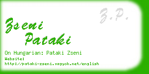 zseni pataki business card